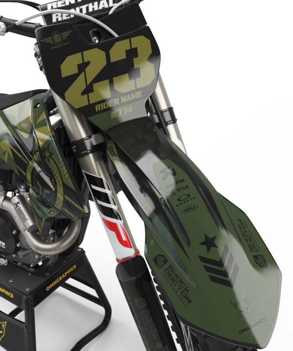 Kit déco motocross KTM - Army - Camo 2