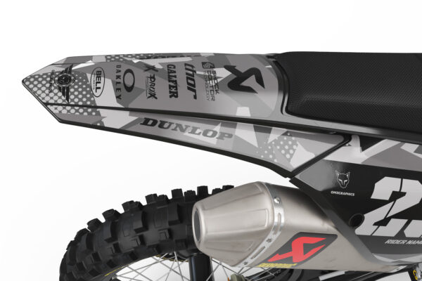 Kit déco motocross KTM - Army - Gris 3