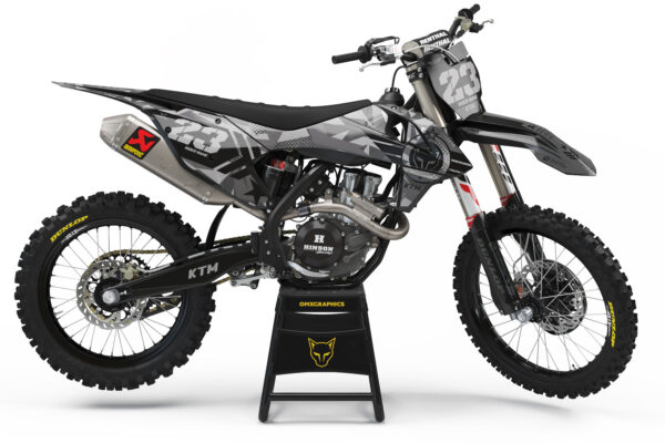 Kit déco motocross KTM - Army - Gris