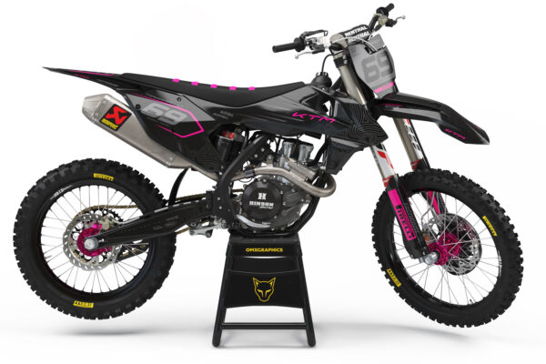 Kit déco motocross KTM - Avenger - Rose