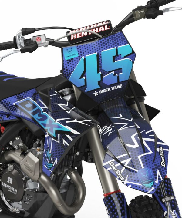 Kit déco motocross KTM - Battalion - Bleu 2
