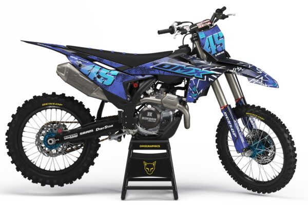 Kit déco motocross KTM - Battalion - Bleu