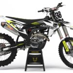 Kit déco motocross KTM - Blast - Blanc