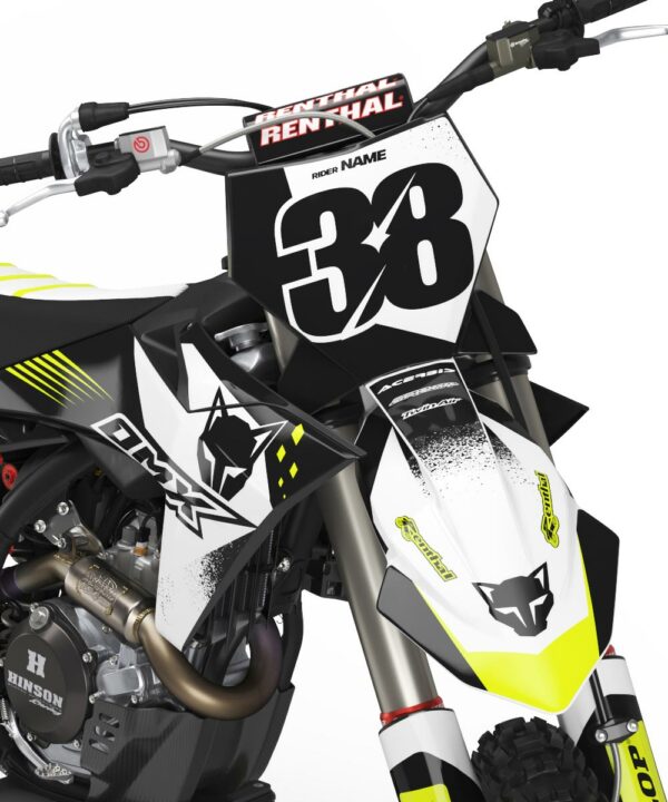 Kit déco motocross KTM - Blast - Blanc 2