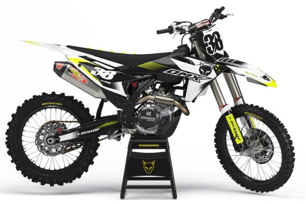 Kit déco motocross KTM - Blast - Blanc