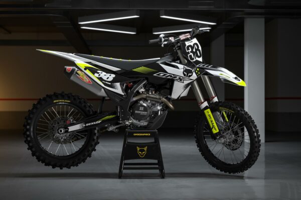 Kit déco motocross KTM - Blast - Blanc Promo