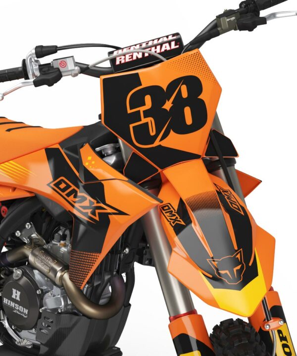 Kit déco motocross KTM - Blast - Orange 2