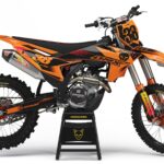 Kit déco motocross KTM - Blast - Orange Noir