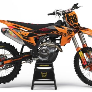Kit déco motocross KTM - Blast - Orange Noir