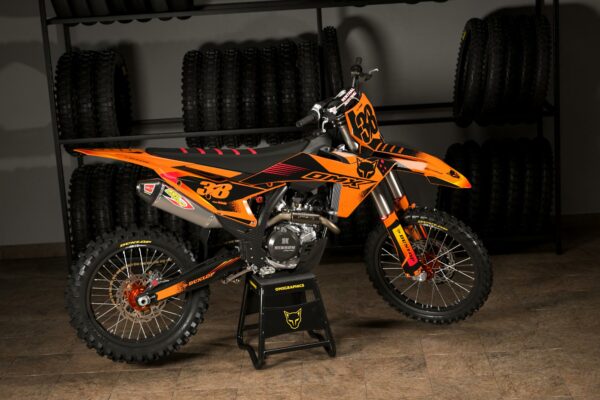 Kit déco motocross KTM - Blast - Orange Noir Promo