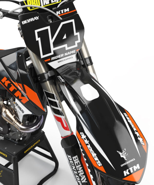 Kit déco motocross KTM - Bold - Orange 2