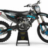 Kit déco motocross KTM - Carbon - Bleu