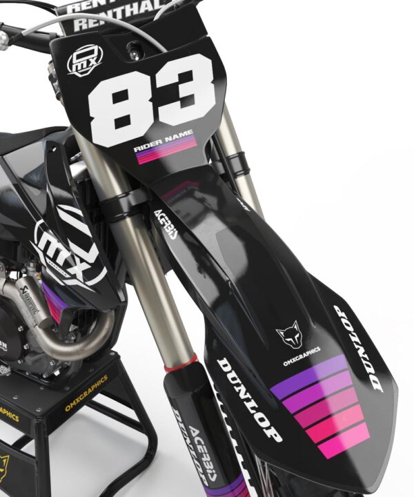 Kit déco motocross KTM - Charge - Violet 2