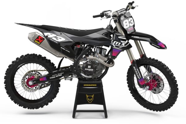 Kit déco motocross KTM - Charge - Violet