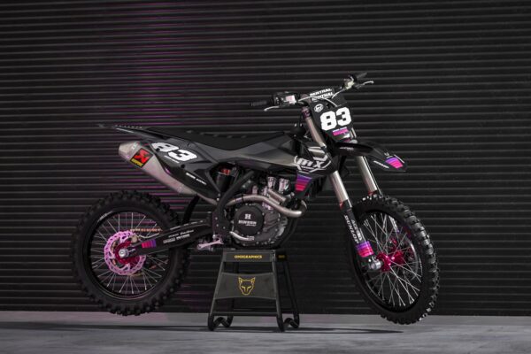 Kit déco motocross KTM - Charge - Violet Promo