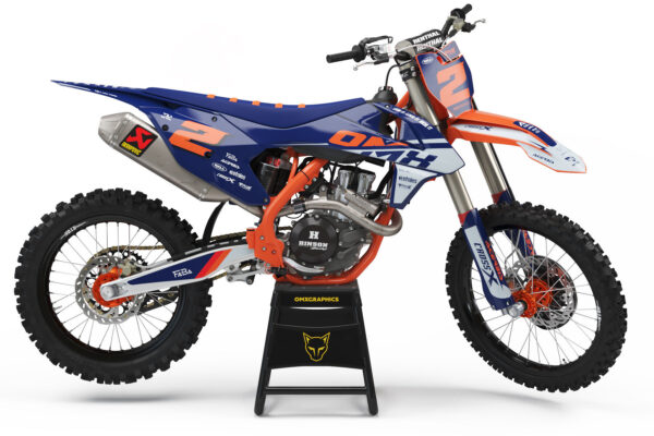 Kit déco motocross KTM - Corsa - Bleu