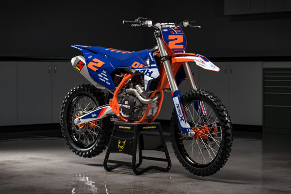 Kit déco motocross KTM - Corsa - Bleu Promo