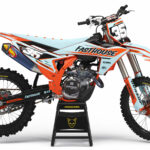Kit déco motocross KTM - Dagger - Bleu