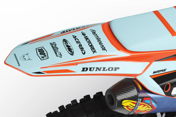 Kit déco motocross KTM - Dagger - Bleu 3