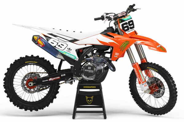 Kit déco motocross KTM - Energy - Orange