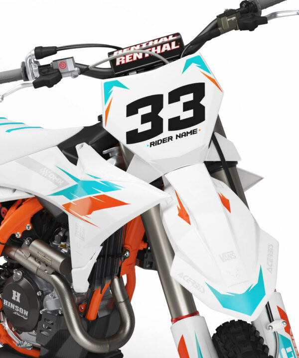 Kit déco motocross KTM - Glitch - Orange 2