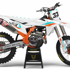 Kit déco motocross KTM - Glitch - Orange