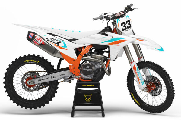 Kit déco motocross KTM - Glitch - Orange