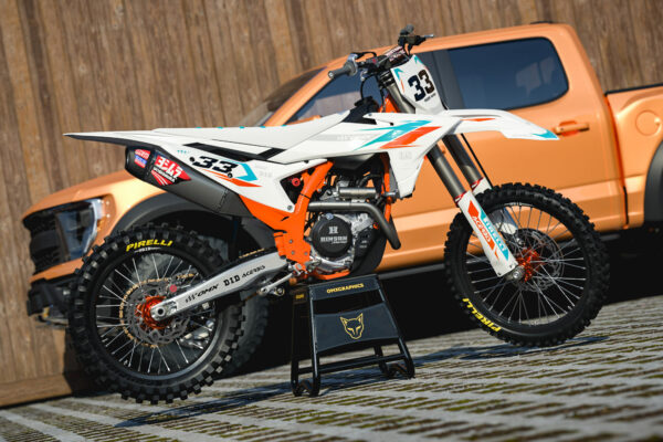 Kit déco motocross KTM - Glitch - Orange Promo
