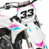 Kit déco motocross KTM - Glitch - Rose Bleu 2