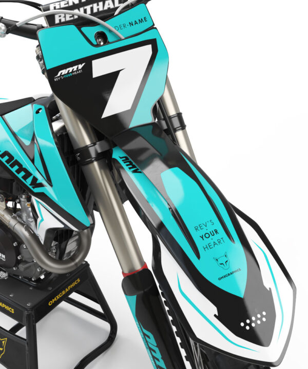 Kit déco motocross KTM - Katana - Bleu 2