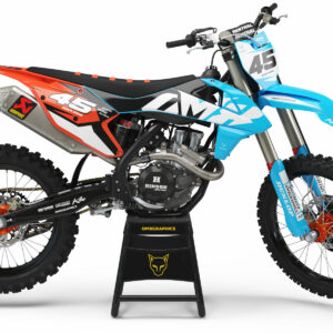Kit déco motocross KTM - Local - Bleu