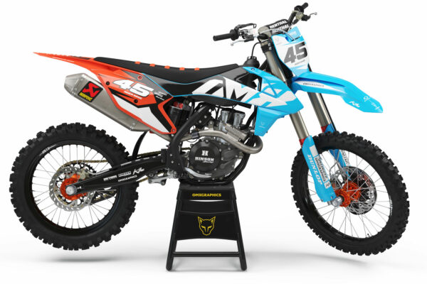 Kit déco motocross KTM - Local - Bleu