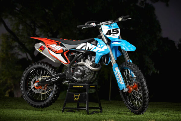 Kit déco motocross KTM - Local - Bleu Promo