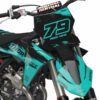 Kit déco motocross KTM - Punch - Teal 2