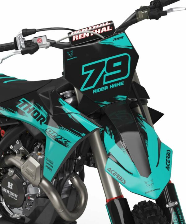 Kit déco motocross KTM - Punch - Teal 2