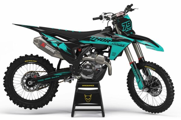 Kit déco motocross KTM - Punch - Teal
