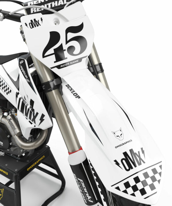 Kit déco motocross KTM - Race - Blanc 2