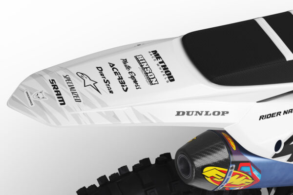 Kit déco motocross KTM - Ripcore - Blanc 3