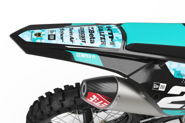 Kit déco motocross KTM - Semper Fi - Bleu 3