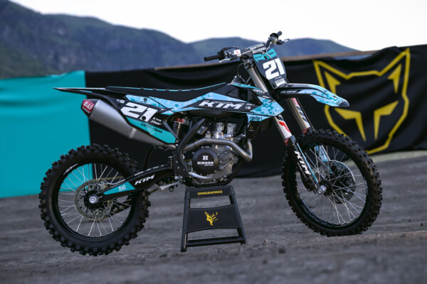 Kit déco motocross KTM - Semper Fi - Bleu Promo