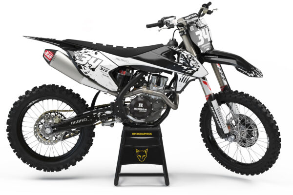 Kit déco motocross KTM - Smash - Blanc
