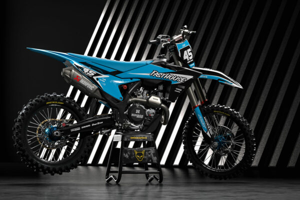 Kit déco motocross KTM - Stealth - Bleu Promo