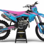 Kit déco motocross KTM - Toon - Rose Bleu