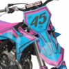 Kit déco motocross KTM - Toon - Rose Bleu 2