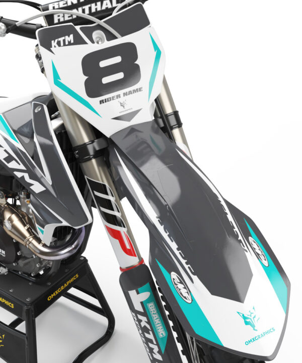 Kit déco motocross KTM - Torch - Gris 2