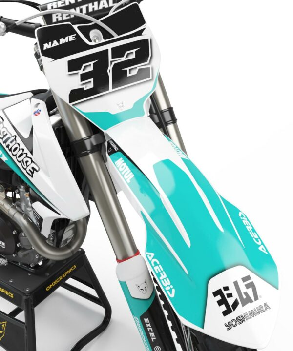 Kit déco motocross KTM - Trace - Bleu 2