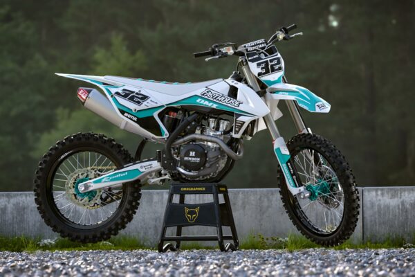 Kit déco motocross KTM - Trace - Bleu Promo