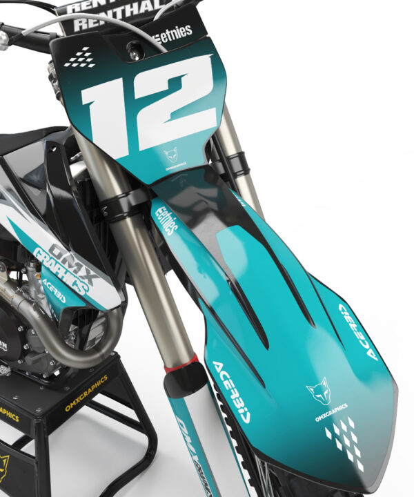 Kit déco motocross KTM - Vendetta - Bleu 2