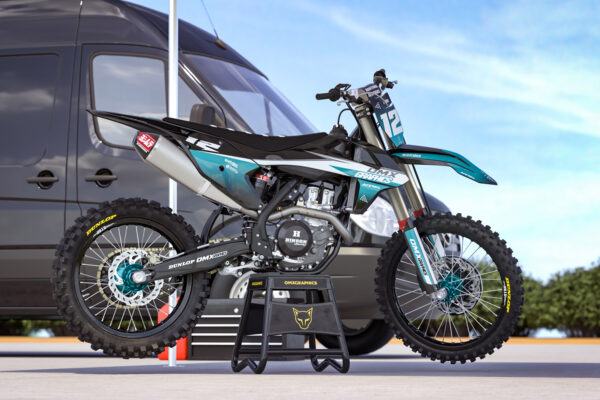 Kit déco motocross KTM - Vendetta - Bleu Promo