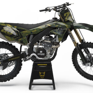 Kit déco motocross Kawasaki - Army - Camo